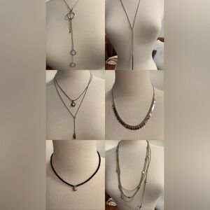 Gold and Silver Necklace Set